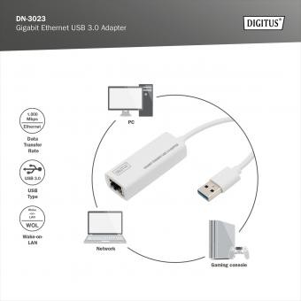 Dıgıtus Dn-3023 Usb 3.0 Ethernet Adaptör