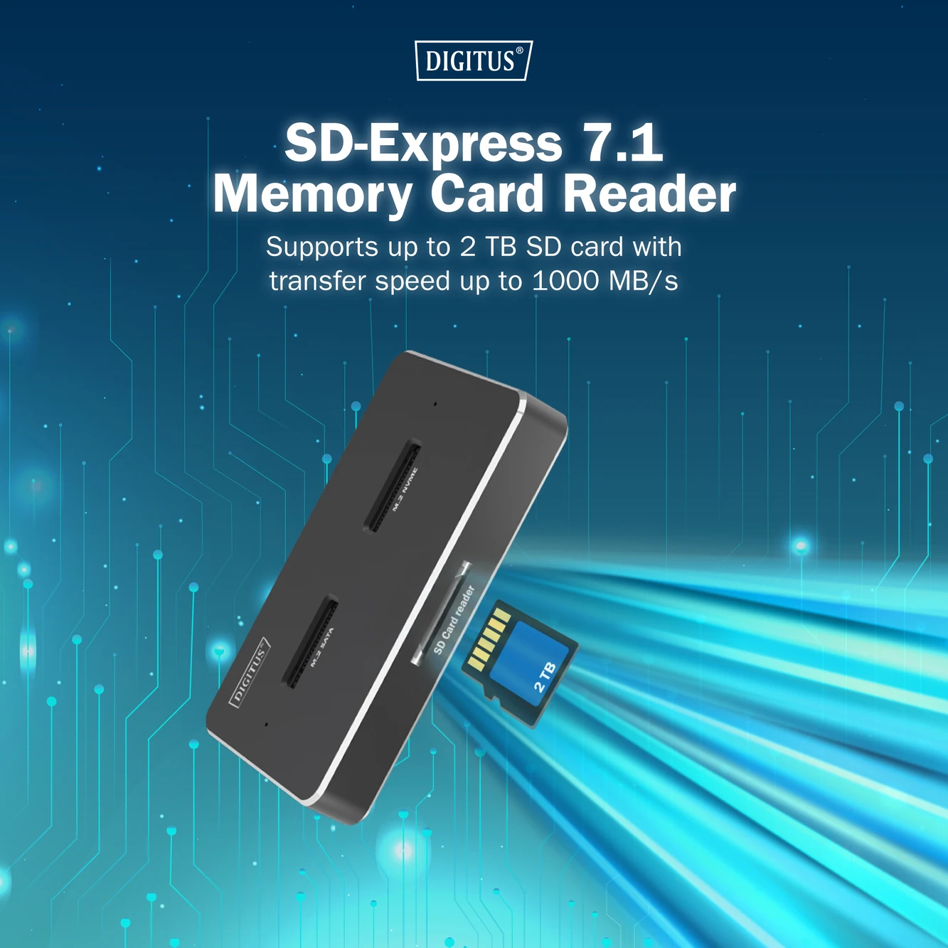 2’si 1 Arada M.2 NVMe + SATA SSD Docking Station – USB-C, SD Express, 10Gbps Hız