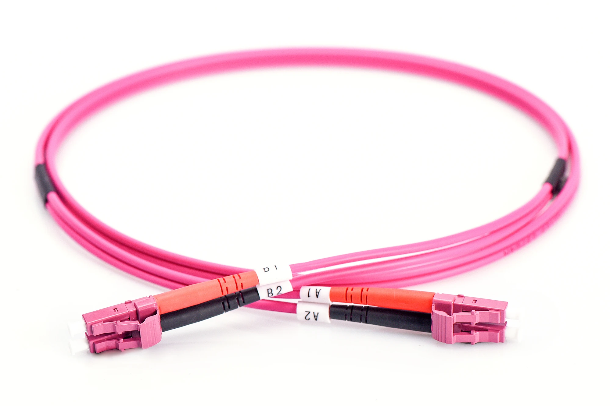Fiber patch cord, duplex, LC to LC MM OM4 50/125 æ, 5 Metre