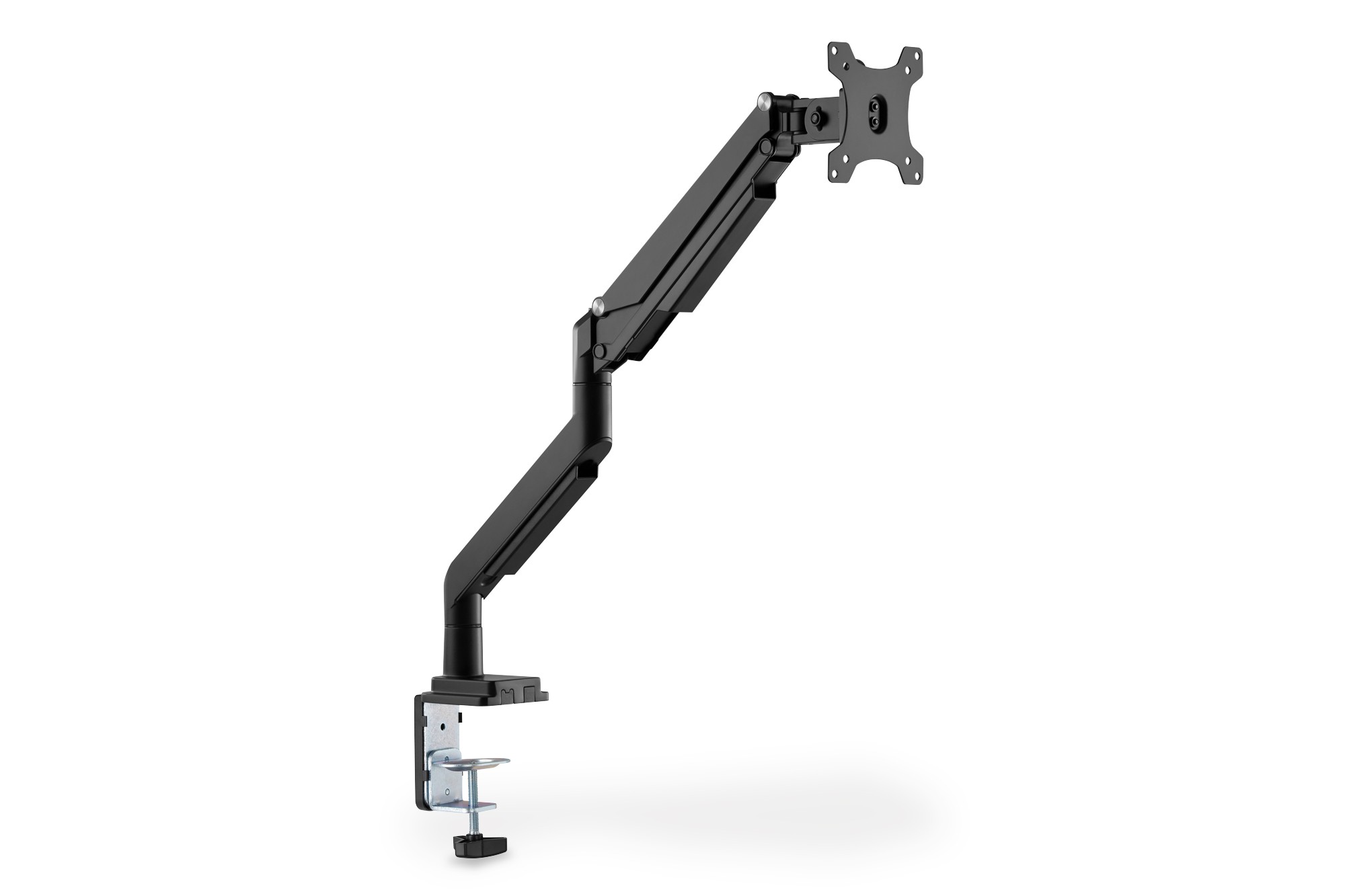 Tekli, gaz basınçlı yaya sahip sıkıştırmalı monitör tutucu 17-32", 9 kg (maks.), siyah