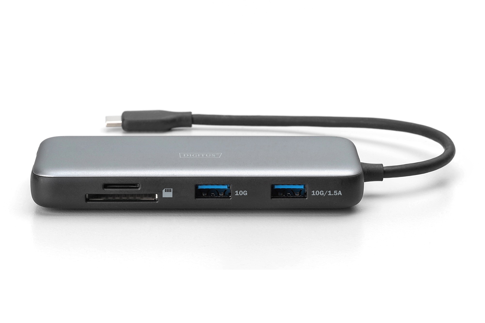 DIGITUS USB-C Docking Statio 3.2 Gen 2 bağlantı noktası (10 Gbit/s),7 Port