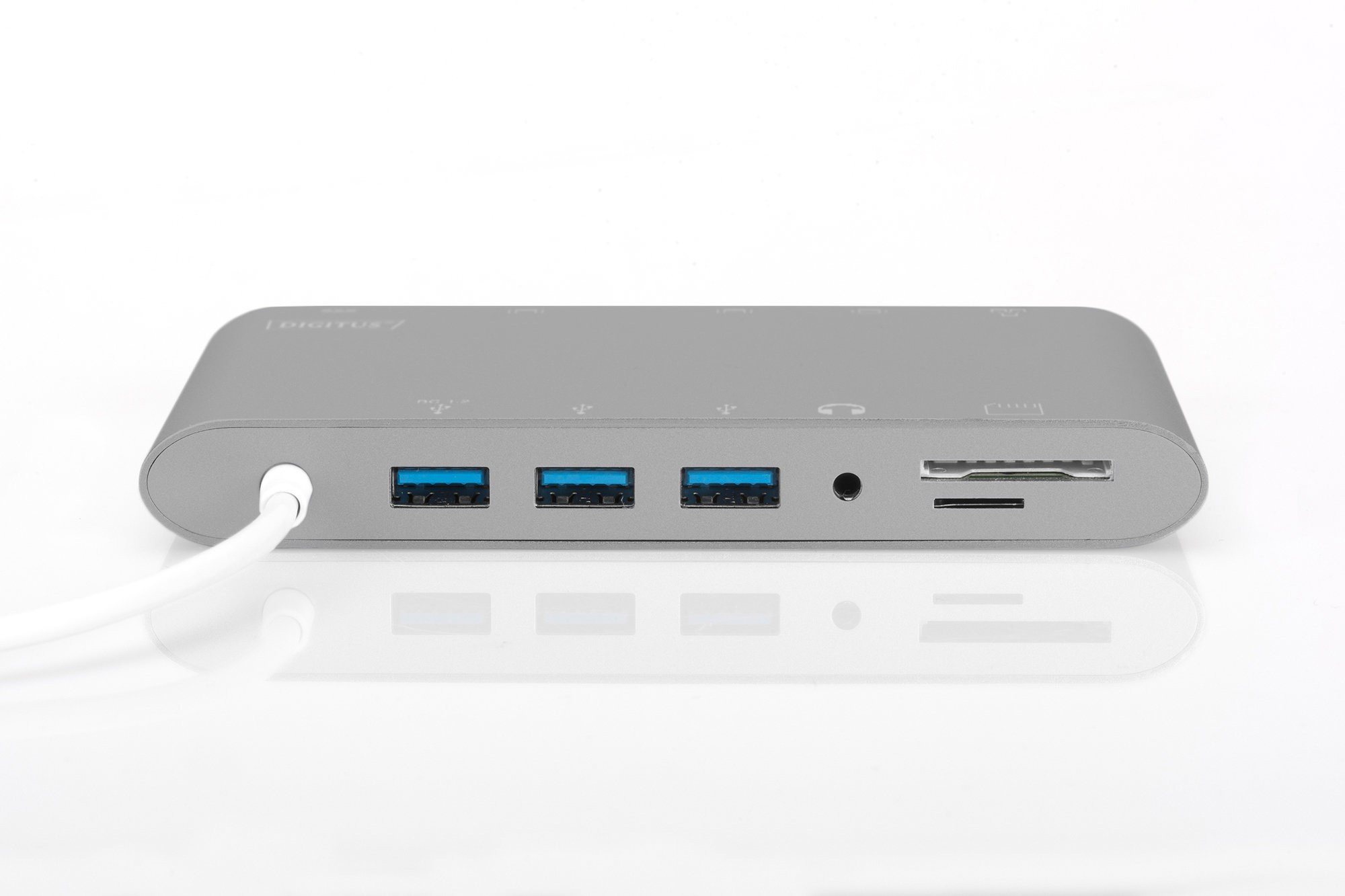 Digitus DA-70875 USB Type C To HDMI VGA Mini Dısplay Port 3x USB 3.0 1x USB Type C RJ45 Docking Station