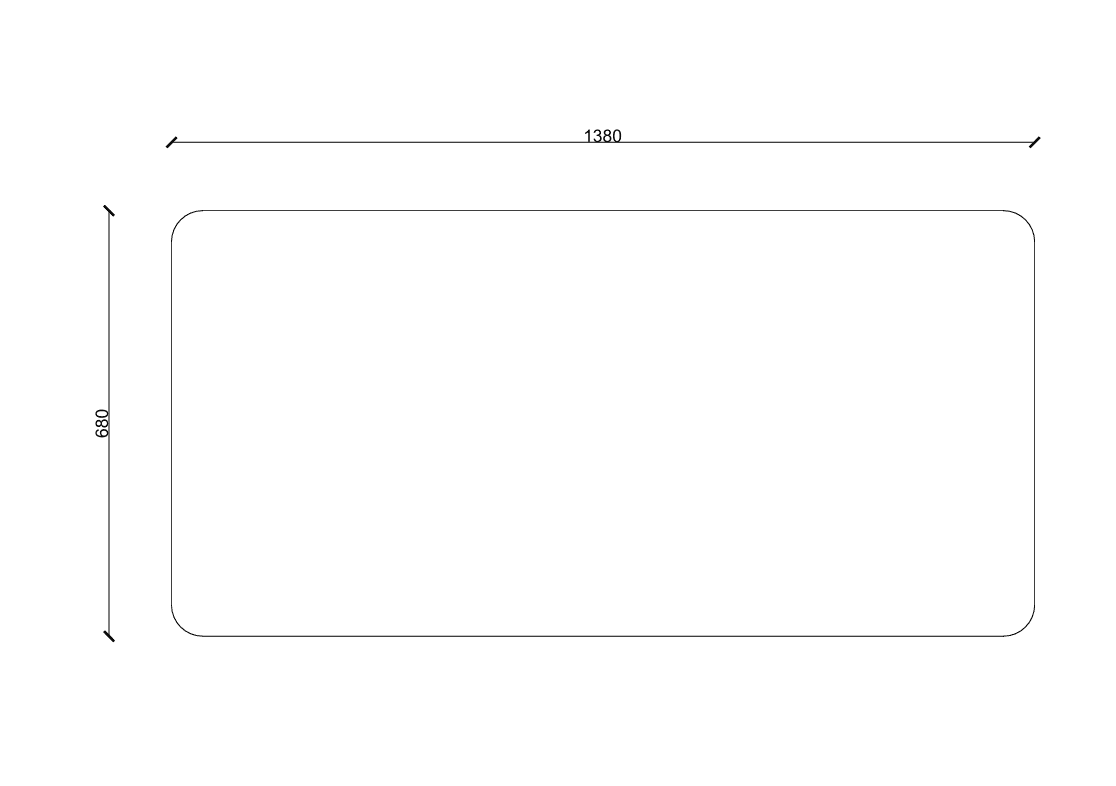 MDF Masa Tablası 70 x140 1.8 mm Kalınlık