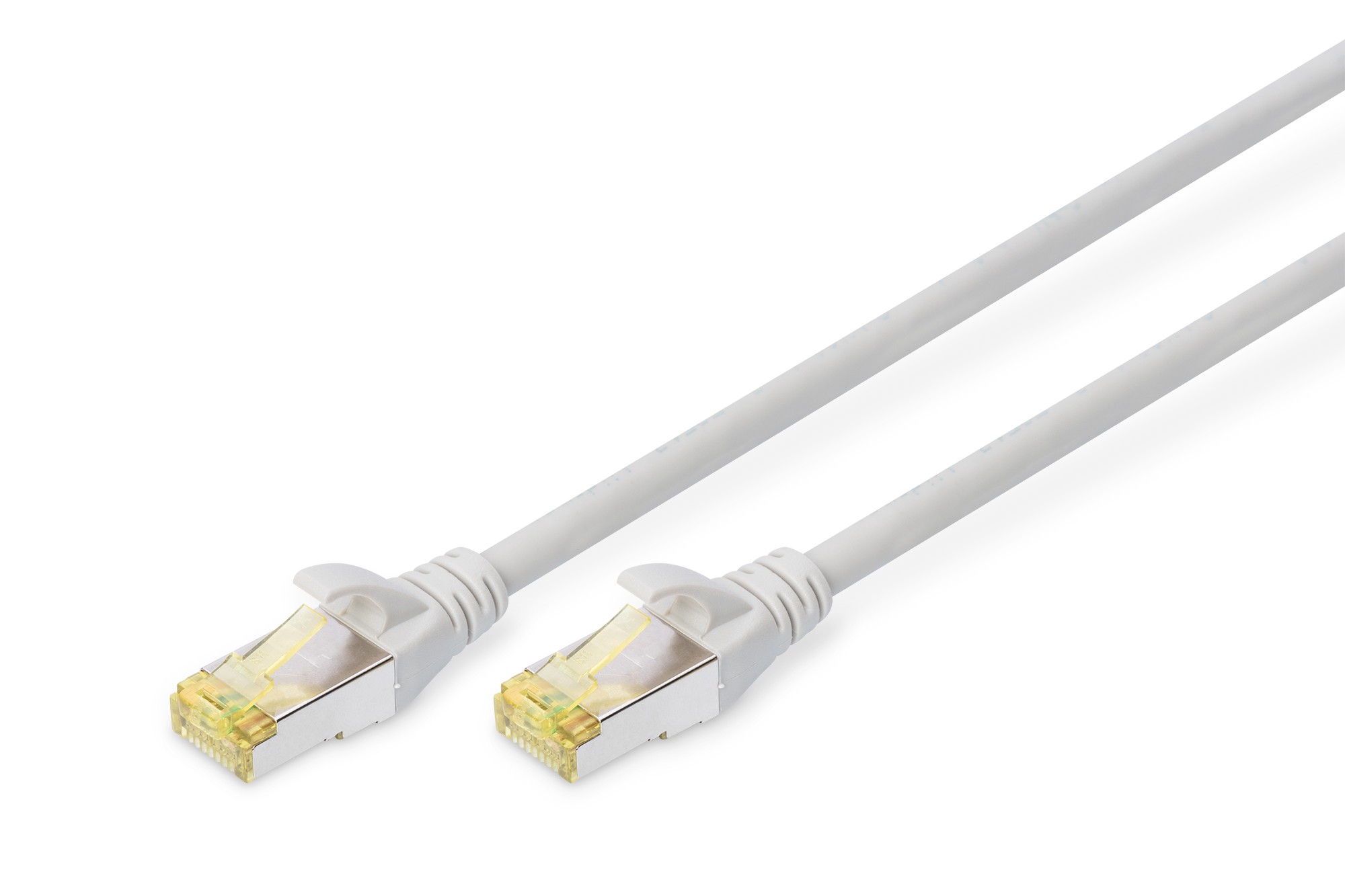 CAT 6A S-FTP bağlantı kablosu, bakır, LSZH AWG 26/7, uzunluk 2 m, gri renk