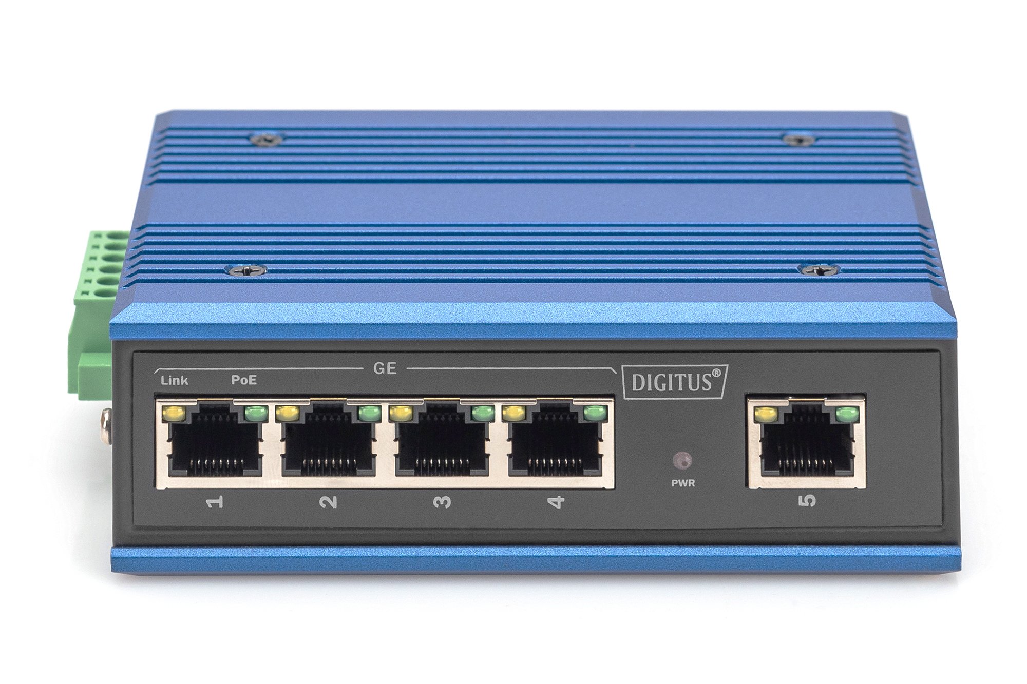 Digitus 4 Port Gigabit Ağ Poe Anahtarı, Endüstriyel, Yönetilmeyen, 1 RJ45 Uplink