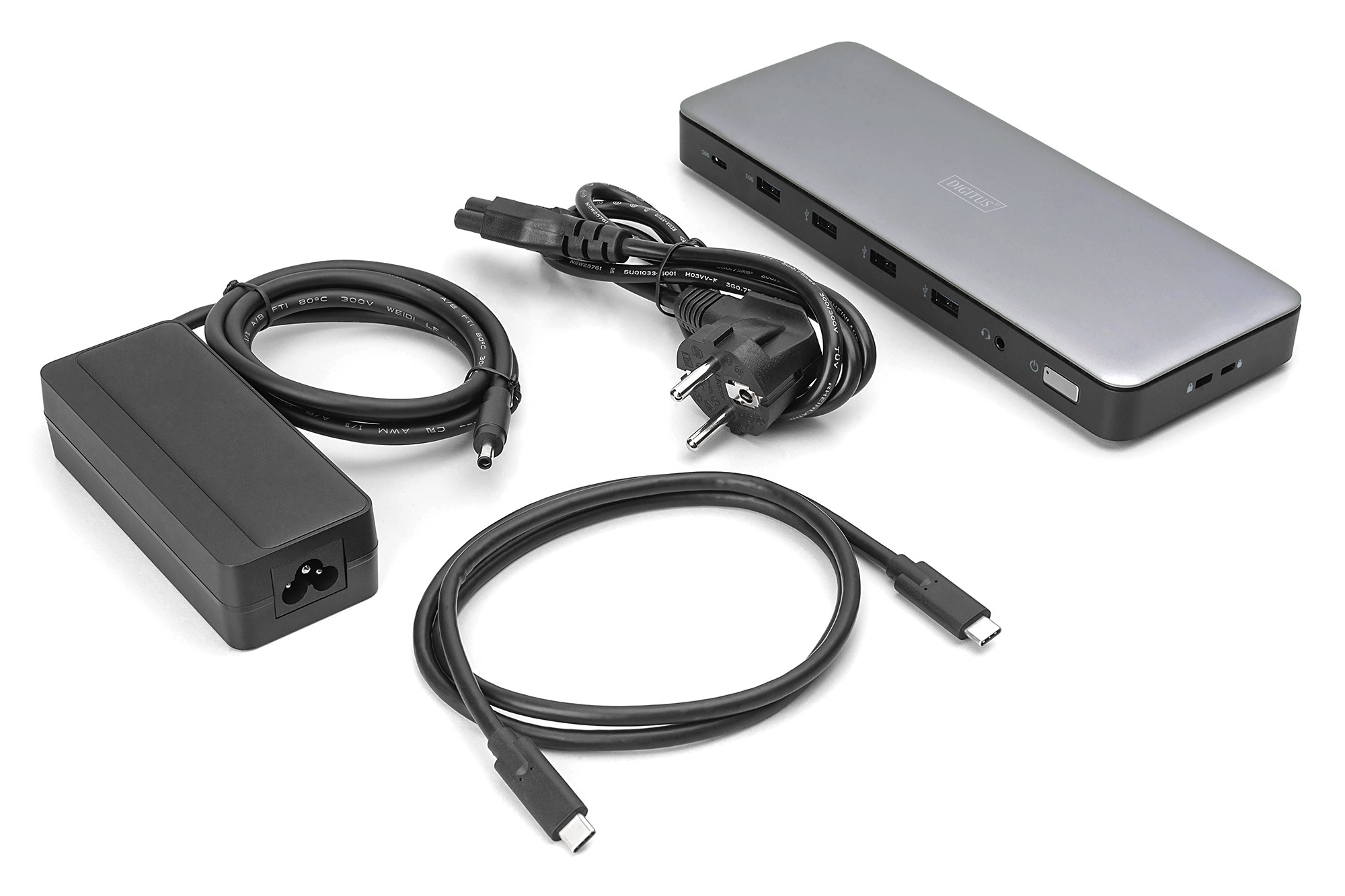 DIGITUS USB-C Docking Statio 3.2 Gen 2 bağlantı noktası (10 Gbit/s),13 Port
