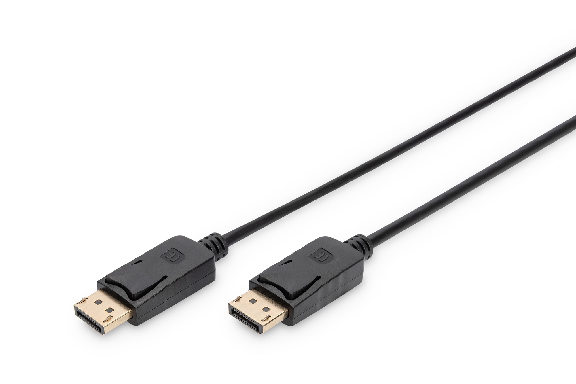 DisplayPort bağlantı kablosu, DP 2 Metre, kilitli, DP, 1.1a uyumlu, siyah