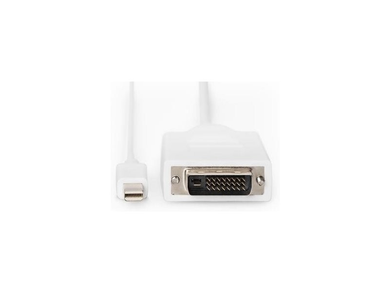  Displayport Adaptör Kablosu, Mini Dp - Dvi, 1 Metre, Dp 1.1A Uyumlu, Beyaz