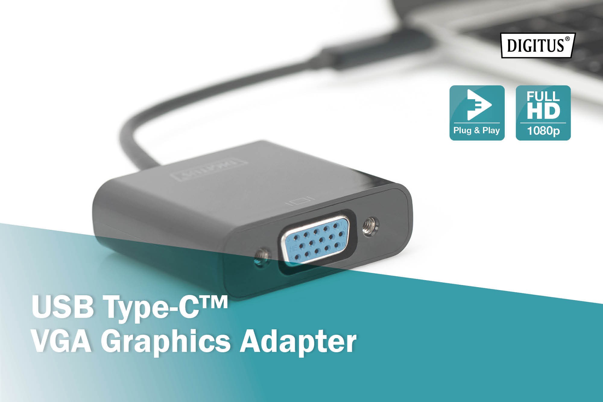 Dıgıtus USB Type-C™ VGA Grafik Adaptörü