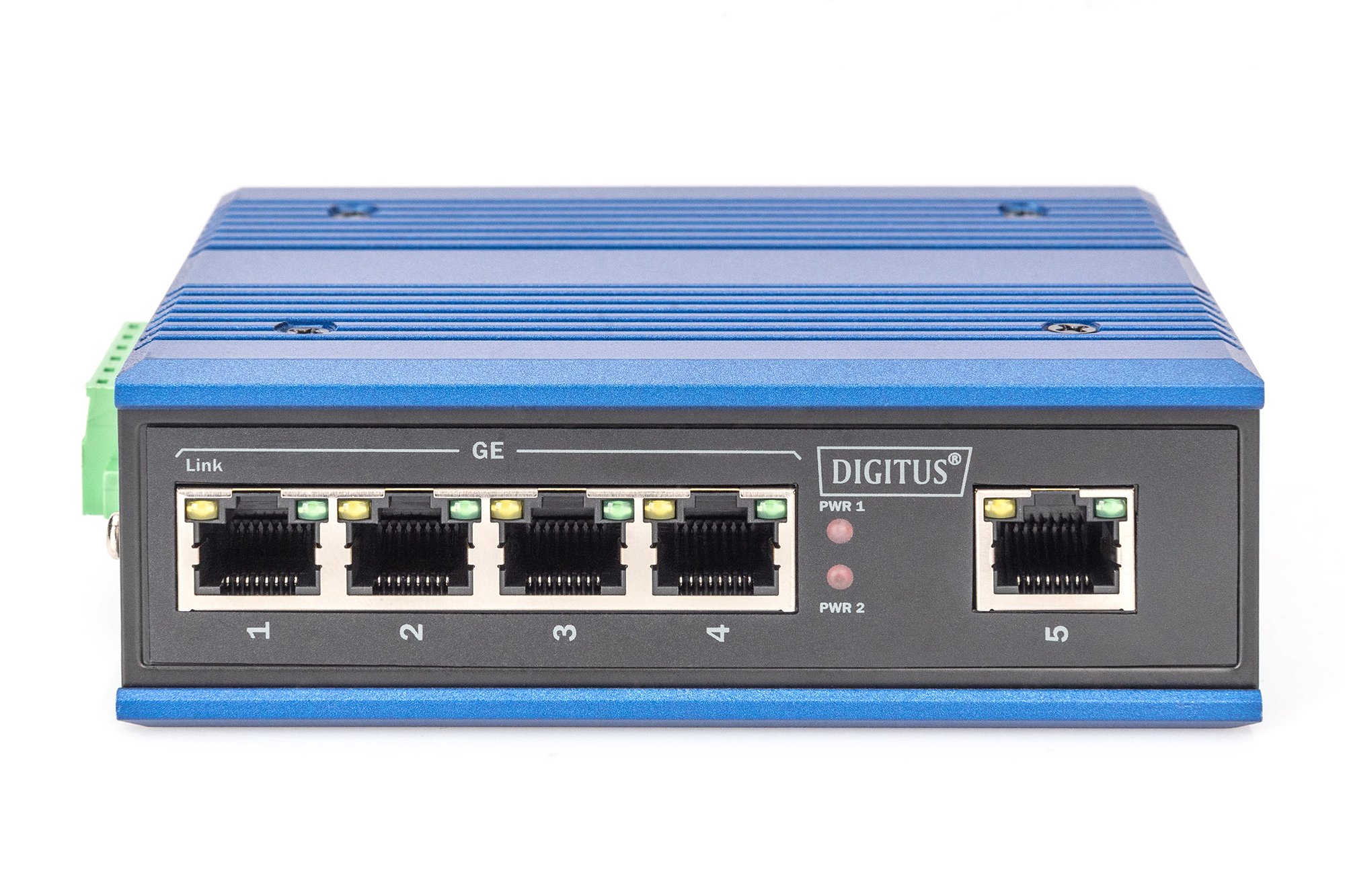 Digitus 4 Port Gigabit Ağ Anahtarı, Endüstriyel, Yönetilmeyen, 1 RJ45 Uplink