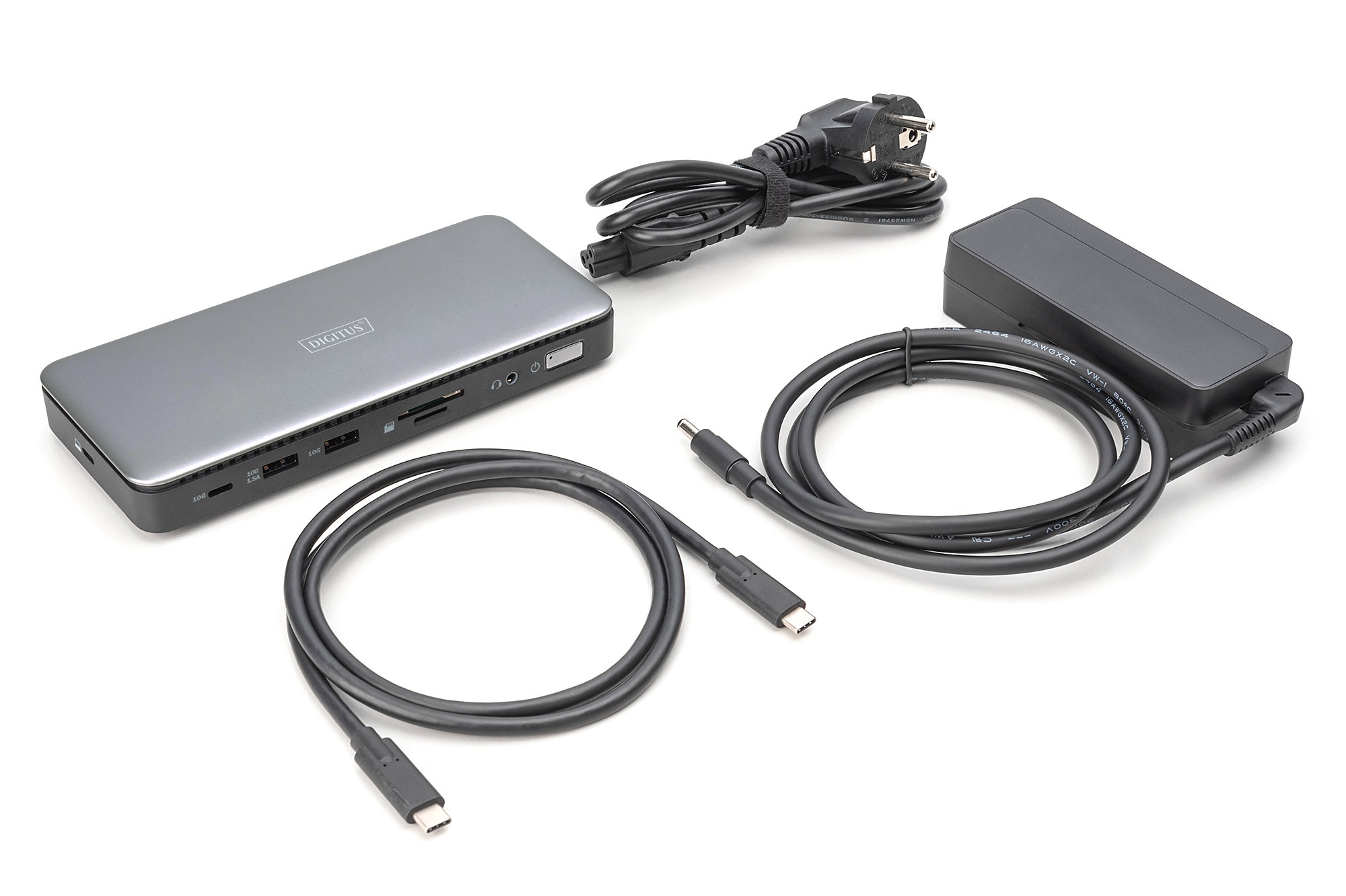 DIGITUS USB-C Docking Statio 3.2 Gen 2 bağlantı noktası (10 Gbit/s),11 Port
