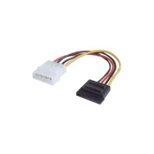 Dahili Güç Kaynağı Kablosu, Ide (4-Pin Molex) Erkek <=> Sata 15-Pin Dişi, 0.15 Metre