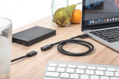 DIGITUS USB Type-C™ Gen2 Uzatma kablosu, Type-C™-C