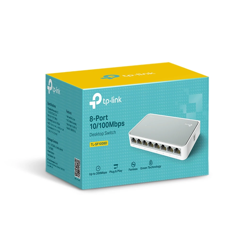 TL-SF1008D 8 Port 10-100 Mbps Switch Plastik Kasa