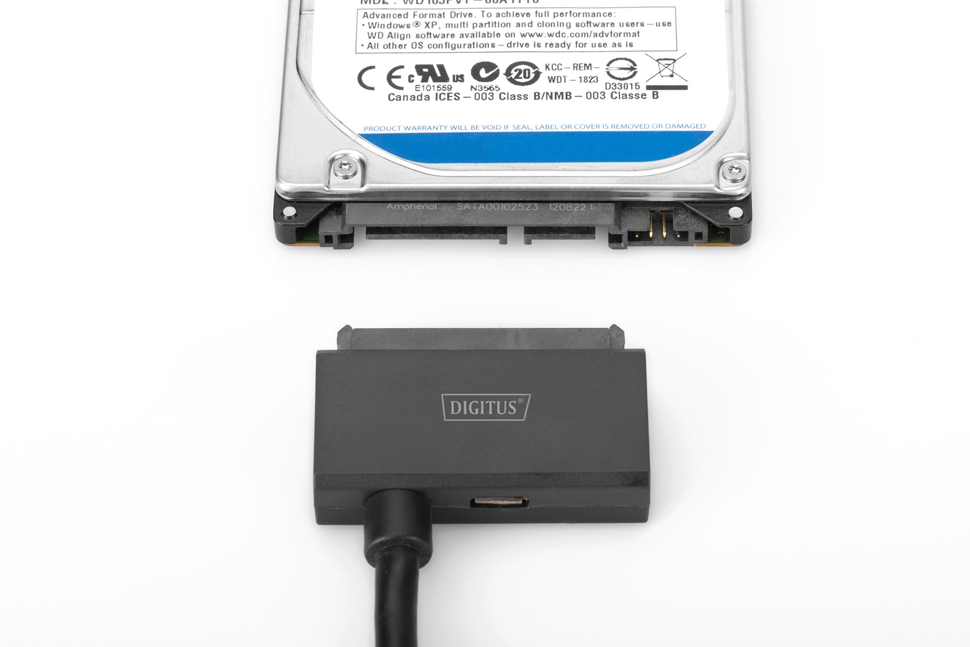 DIGITUS 2,5" SSD/HDD'ler için USB 3.1 Type-C™ - SATA 3 adaptör kablosu