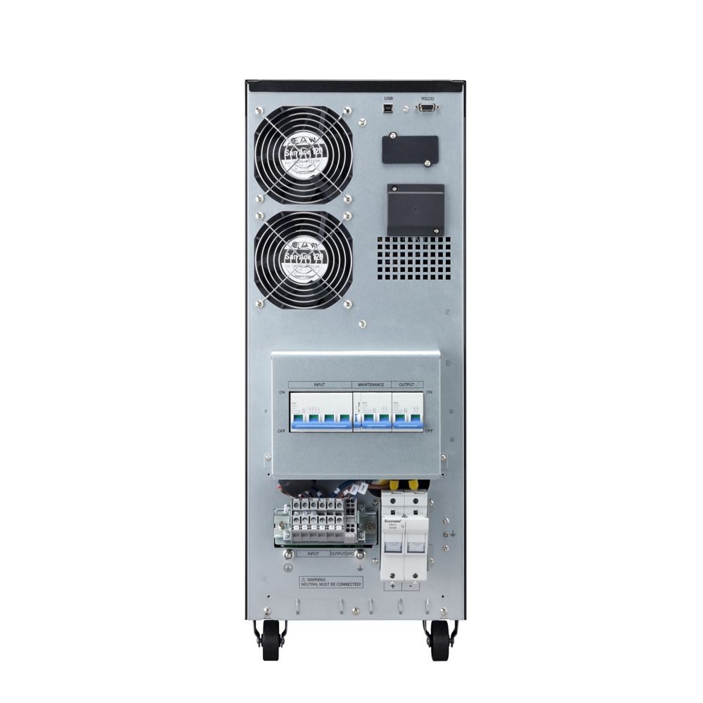 Eaton 9E UPS, 10 kVA, 8 kW, Input: Hardwired, Output: Hardwired, Tower