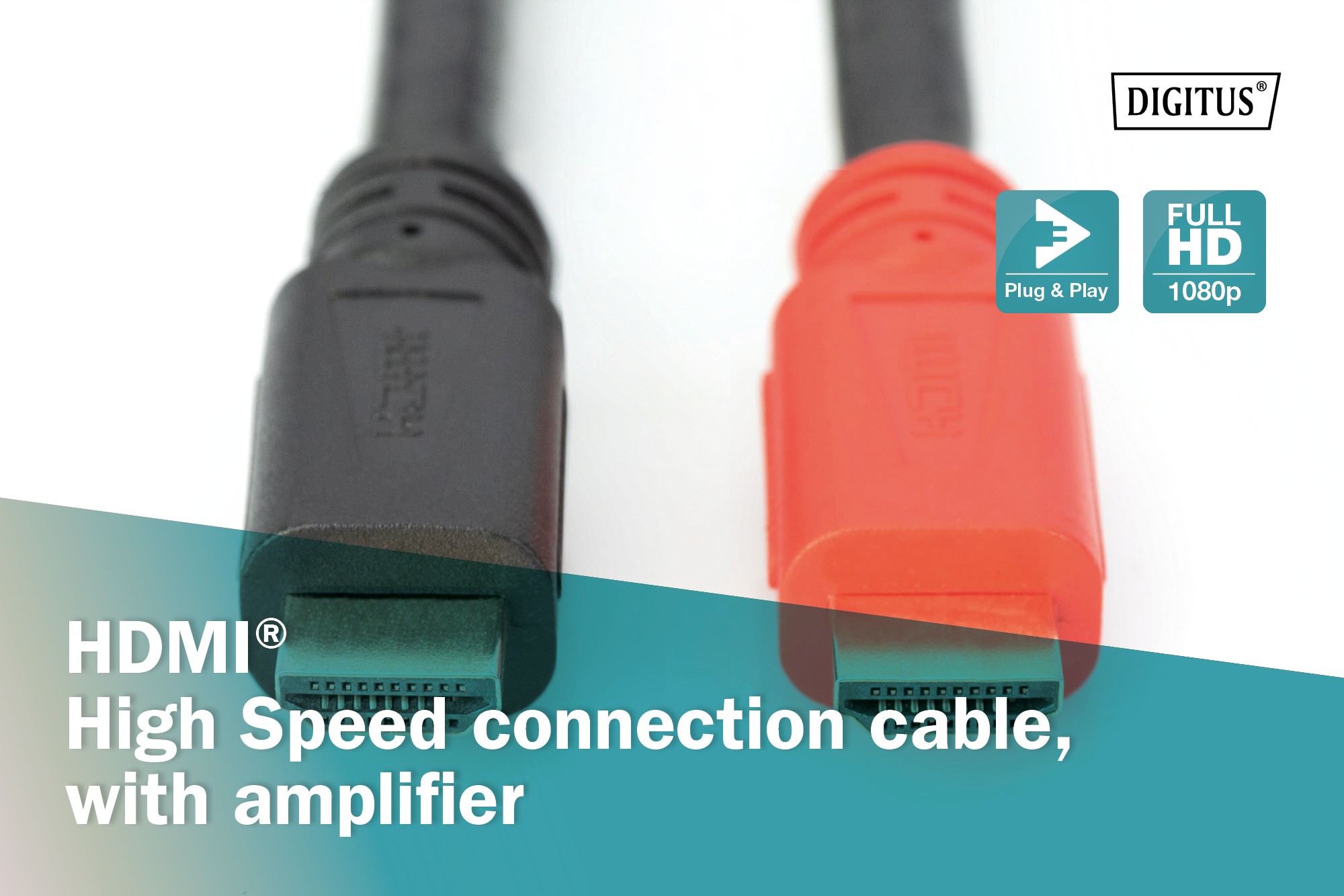 DIGITUS Güçlendiricili  20 Metre HDMI  Kablo High Speed Altın Uç