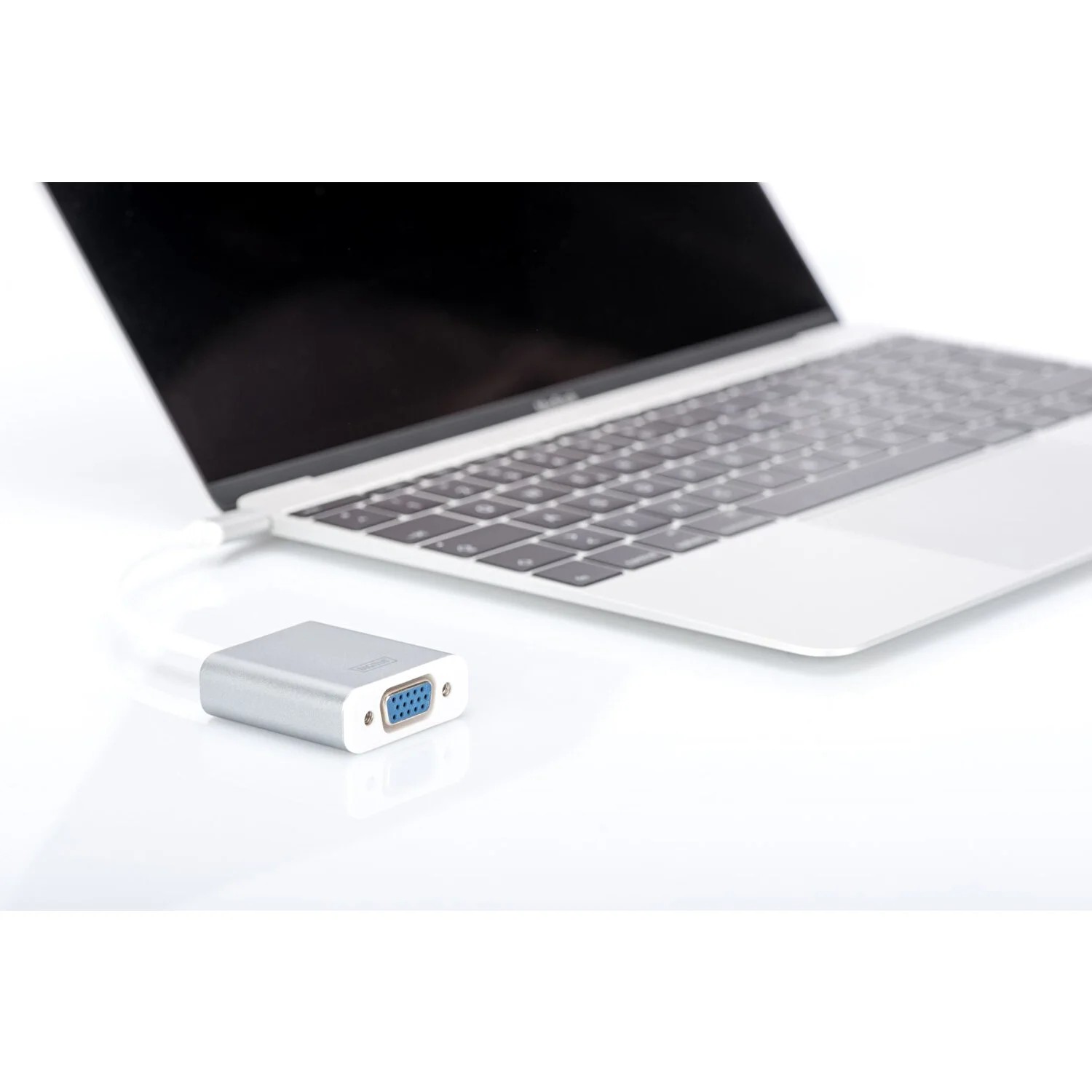 Digitus Usb Type C 1080P Vga Adapter, Aluminium Housing, 20Cm Cable Length Chips Da-70837