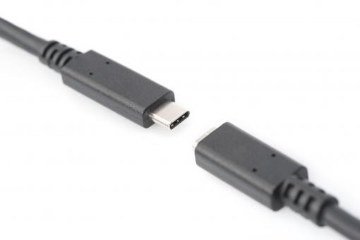 DIGITUS USB Type-C™ Gen2 Uzatma kablosu, Type-C™-C