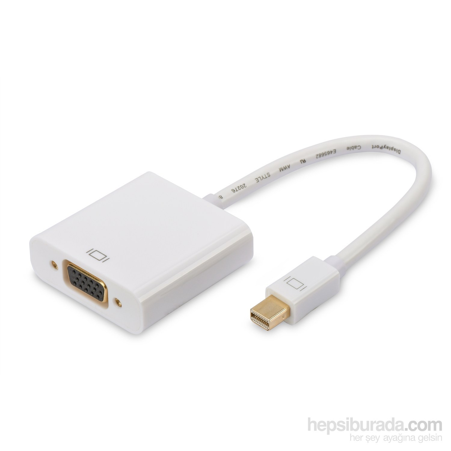 Ednet DisplayPort - VGA Erkek-Dişi 0.15M Siyah Adaptör Kablosu (ED-84510)