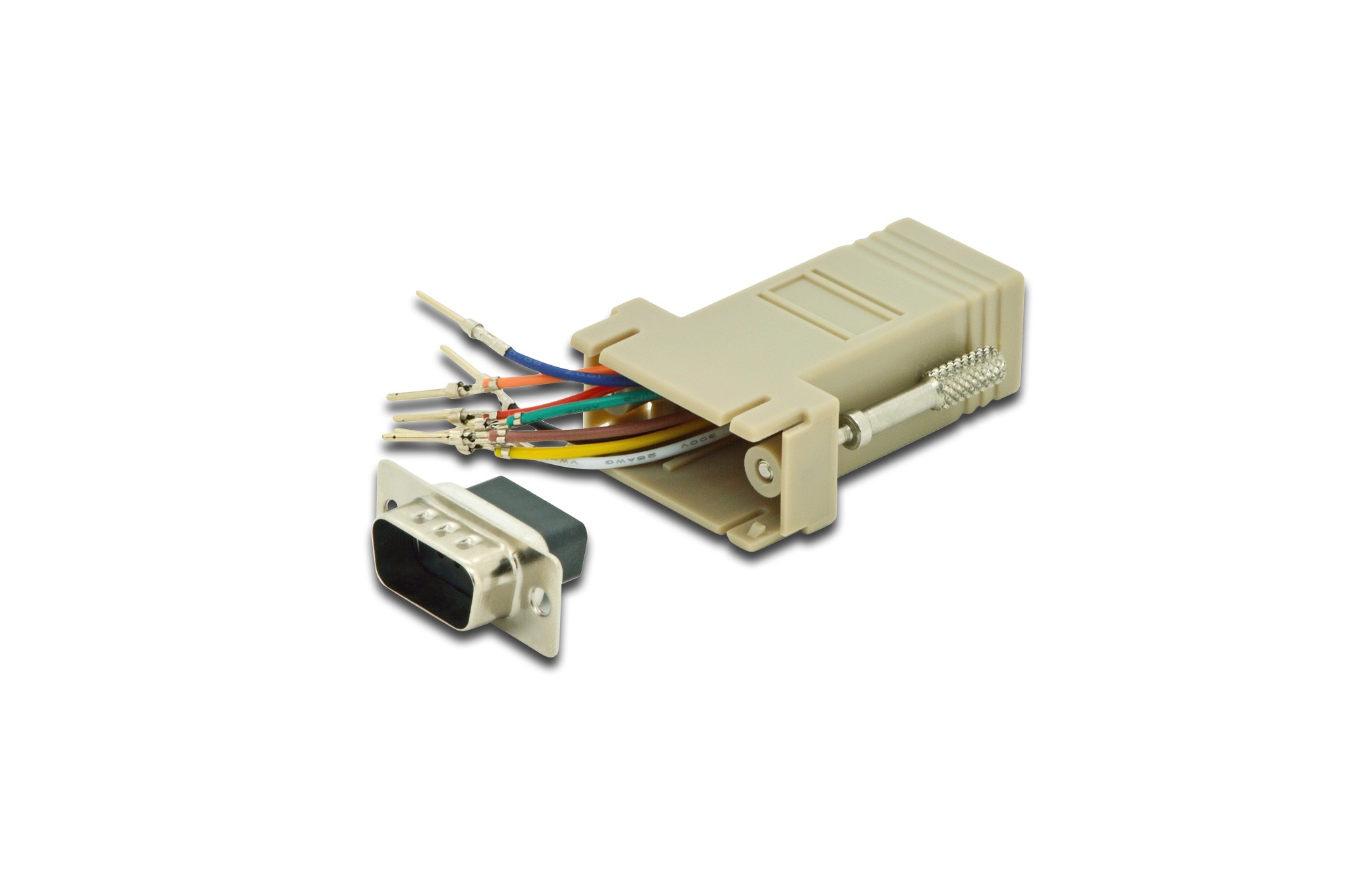 Digitus AK-610517-000-I DB9, RJ45, modüler DB9 M, RJ45 F