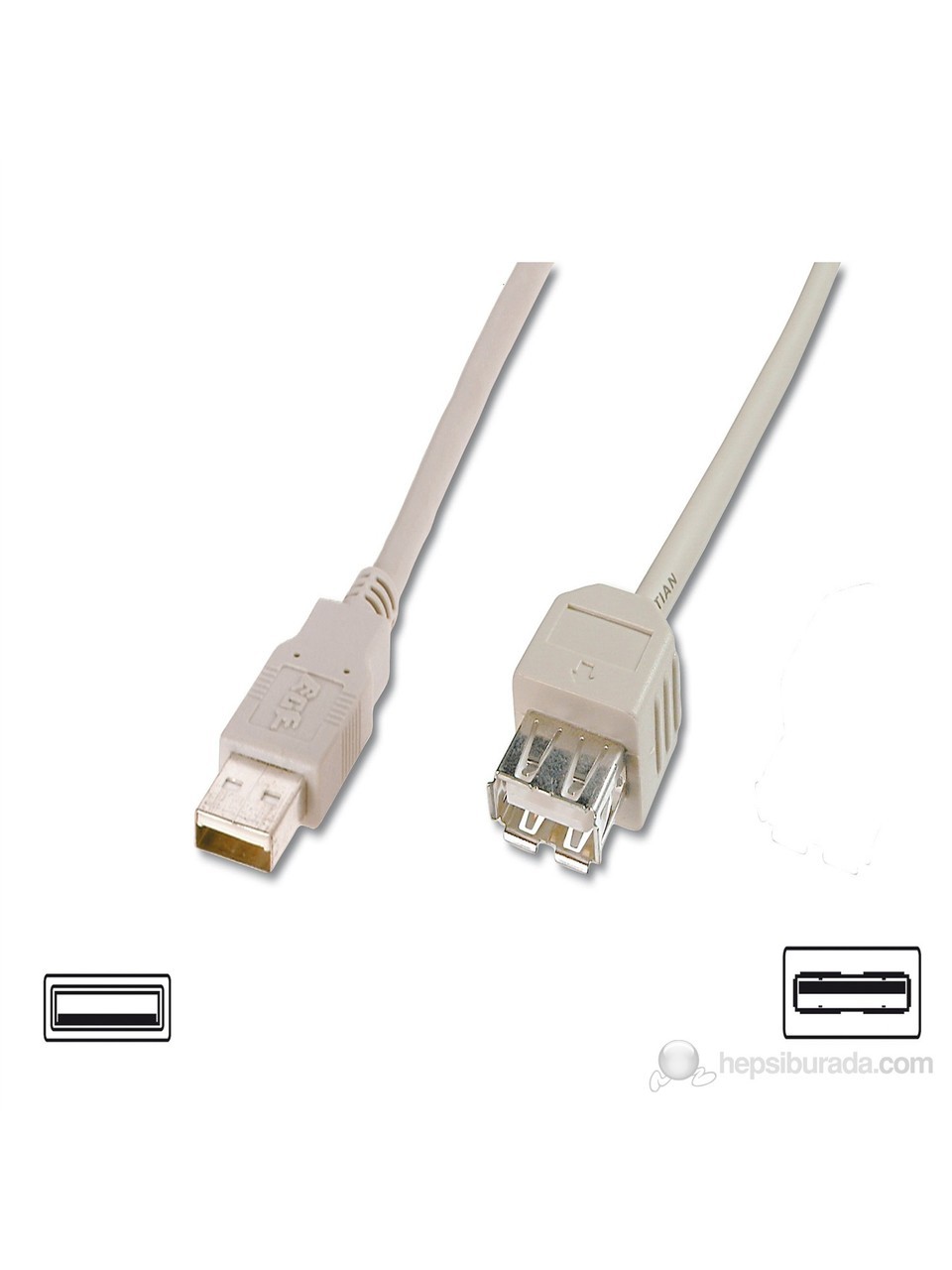 USB Uzatma kablosu 5 Metre USB 2.0