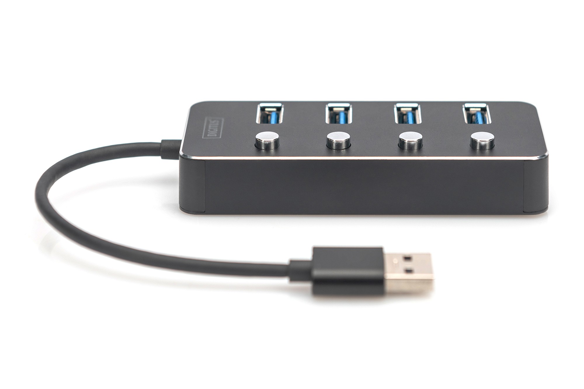 DIGITUS USB 3.0 Hub, 4 port, açılıp kapatılabilir, alüminyum gövde