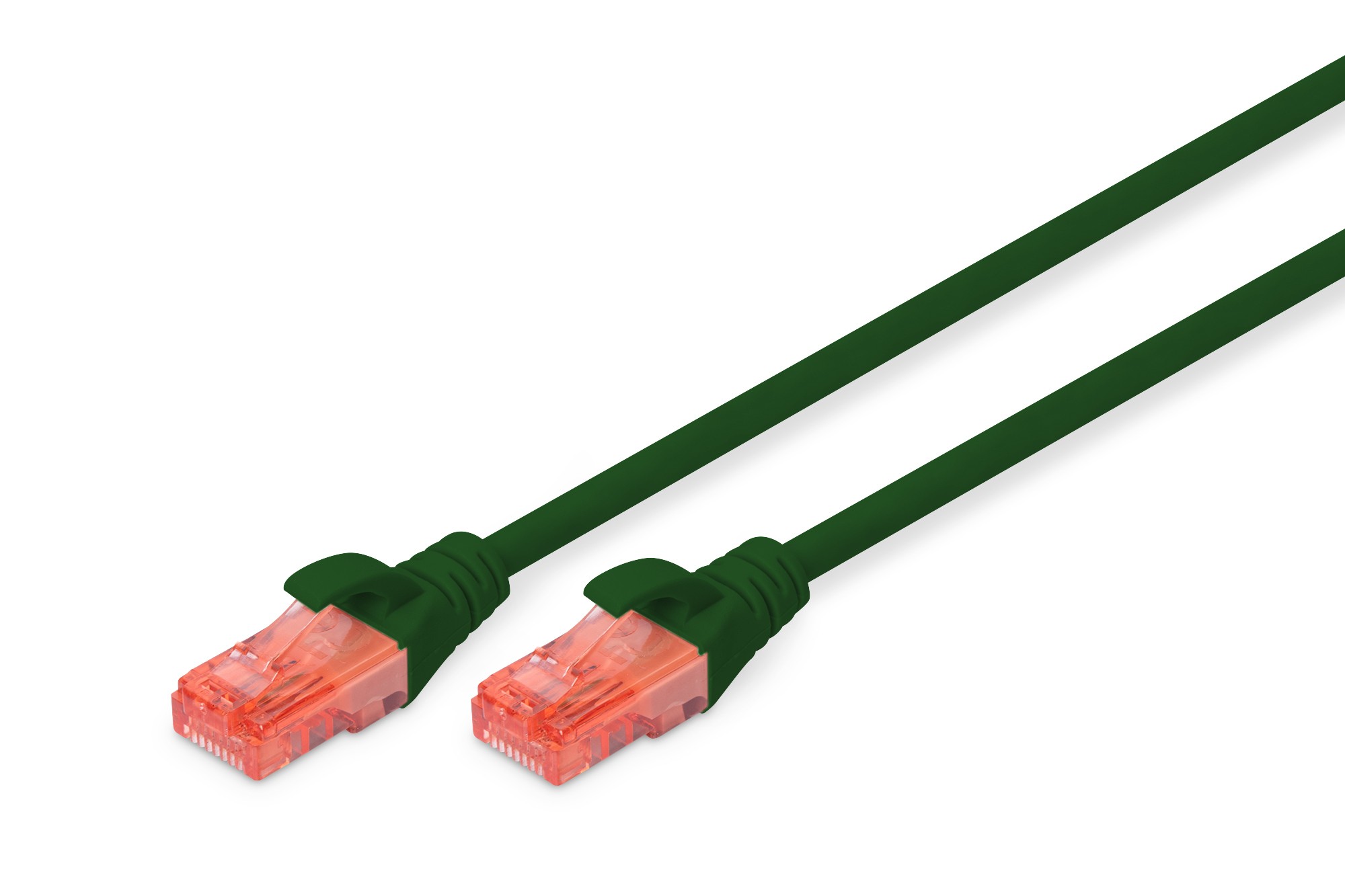 CAT 6 U-UTP bağlantı kablosu, bakır, LSZH AWG 26/7, uzunluk 3 m, yeşil renk