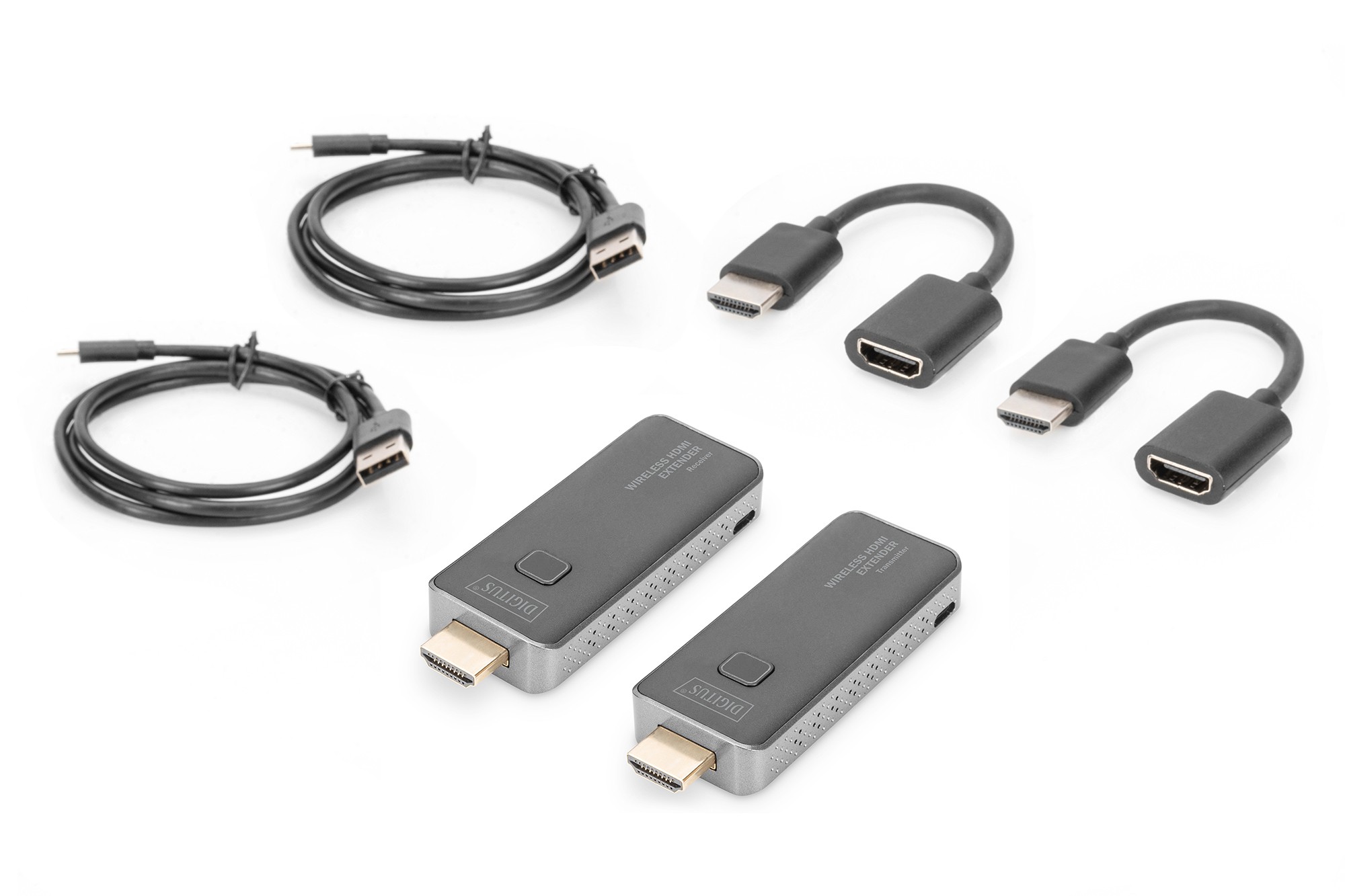 Kablosuz HDMI Sinyal Uzatma Seti, 50 m Dongle, 1 ila 1, Full HD