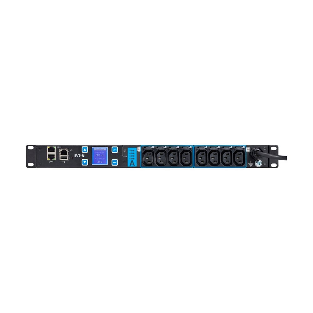 Eaton G3+ 1U Akıllı Rack PDU, 16A, 200-240V, 8 x C13 Çıkışlı Switched Rack PDU