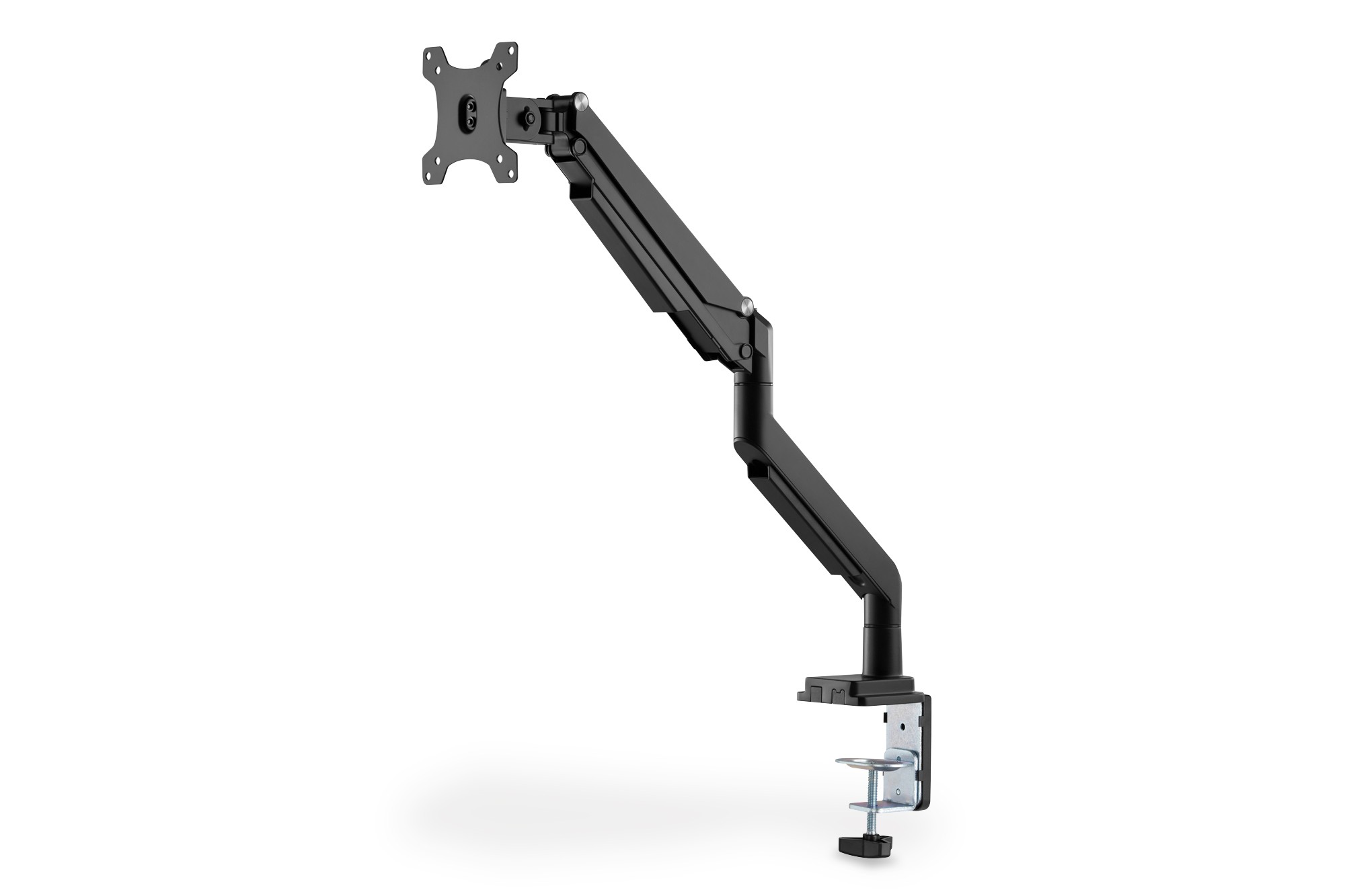 Tekli, gaz basınçlı yaya sahip sıkıştırmalı monitör tutucu 17-32", 9 kg (maks.), siyah