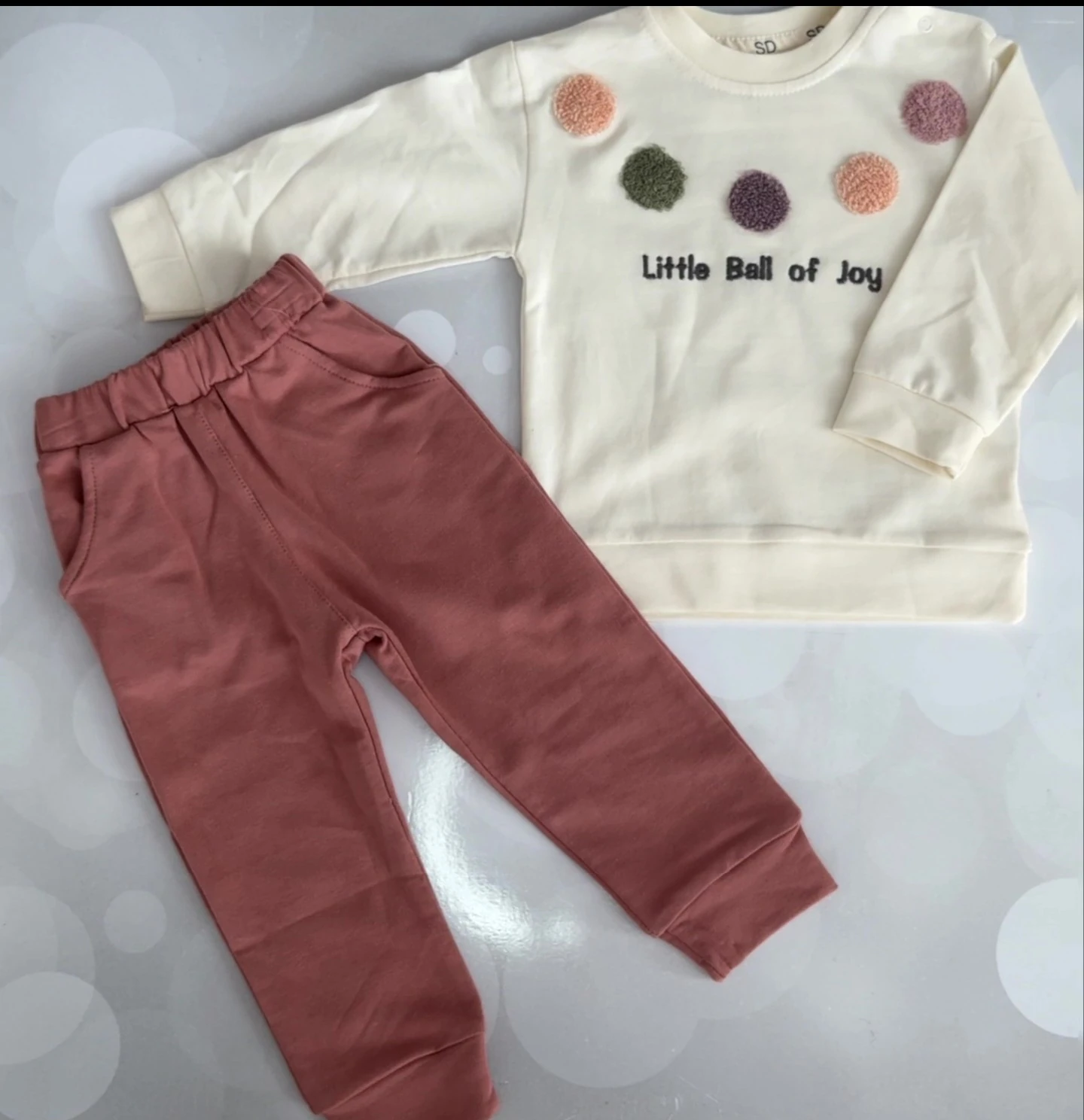 PEMBE / YEŞİL KIZ EŞOFMAN TAKIMI - PEMBE