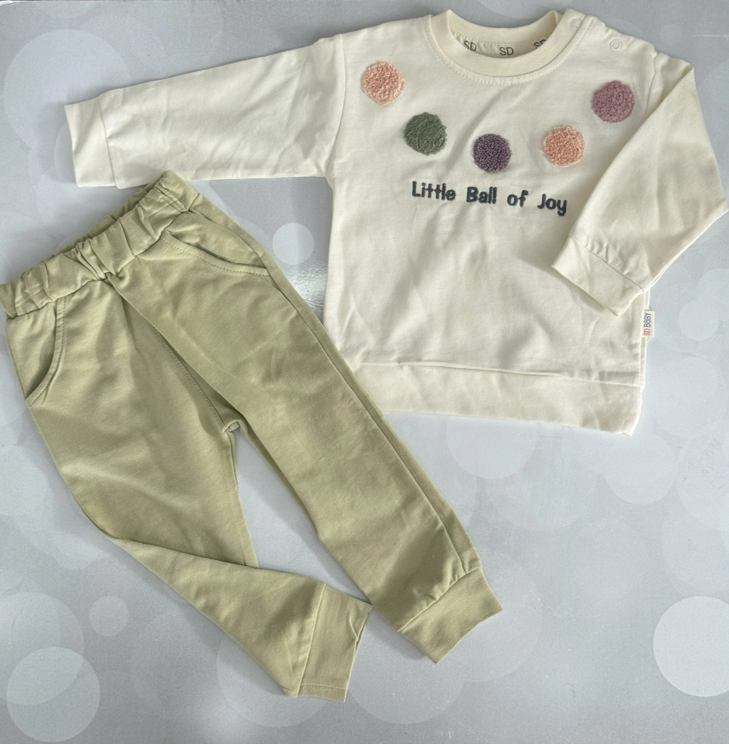 PEMBE / YEŞİL KIZ EŞOFMAN TAKIMI - YEŞİL