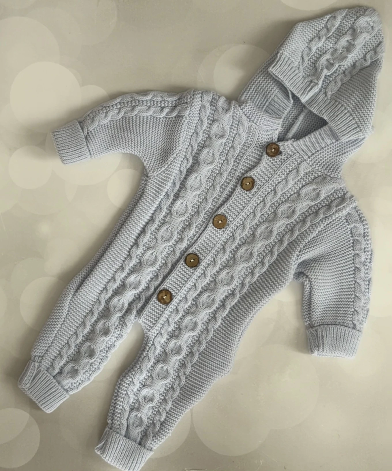 ÖRGÜ DETAYLI VİNTAGE MODEL TULUM - MAVİ