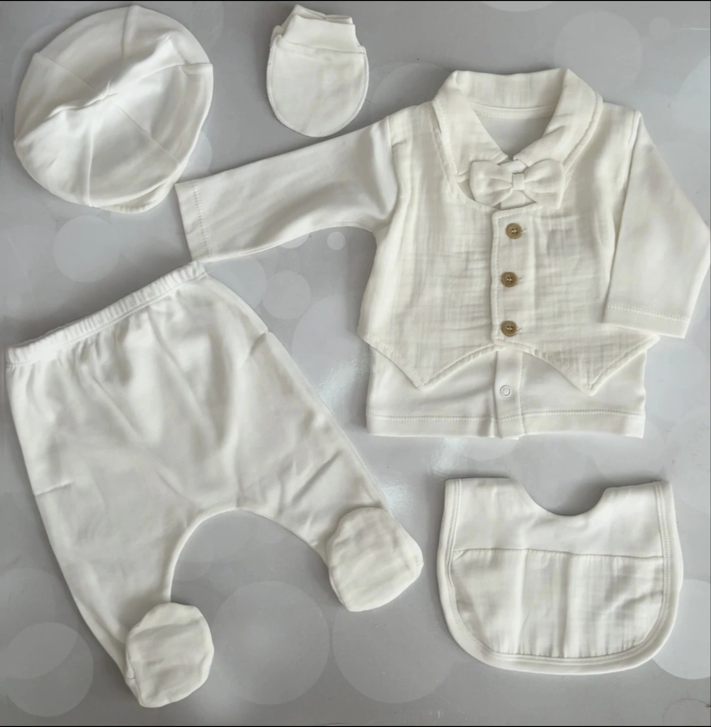 ERKEK ÇOCUK BEŞLİ TAKIM - BEYAZ