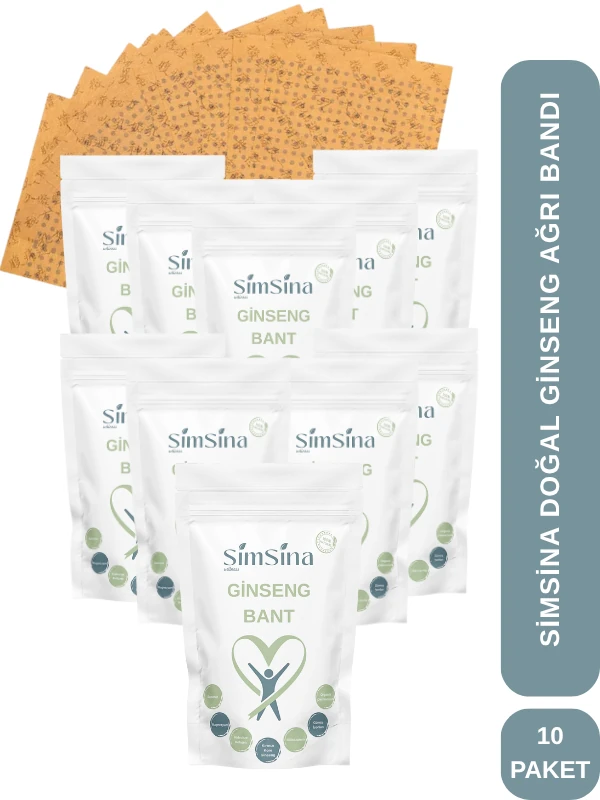 Simsina Ginseng Bant 250 Adet Ginseng Bant - 10 Paket