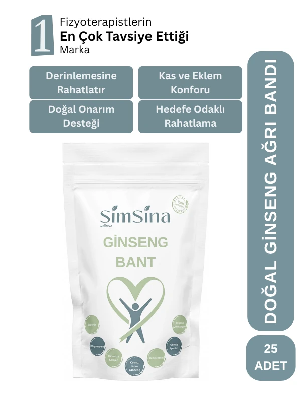 Simsina Ginseng Bant 25 Adet Ginseng Bant - 1 Paket