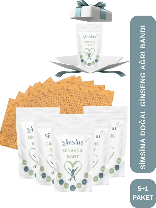 Simsina Ginseng Bant 150 Adet Ginseng Bant - 5+1 Paket