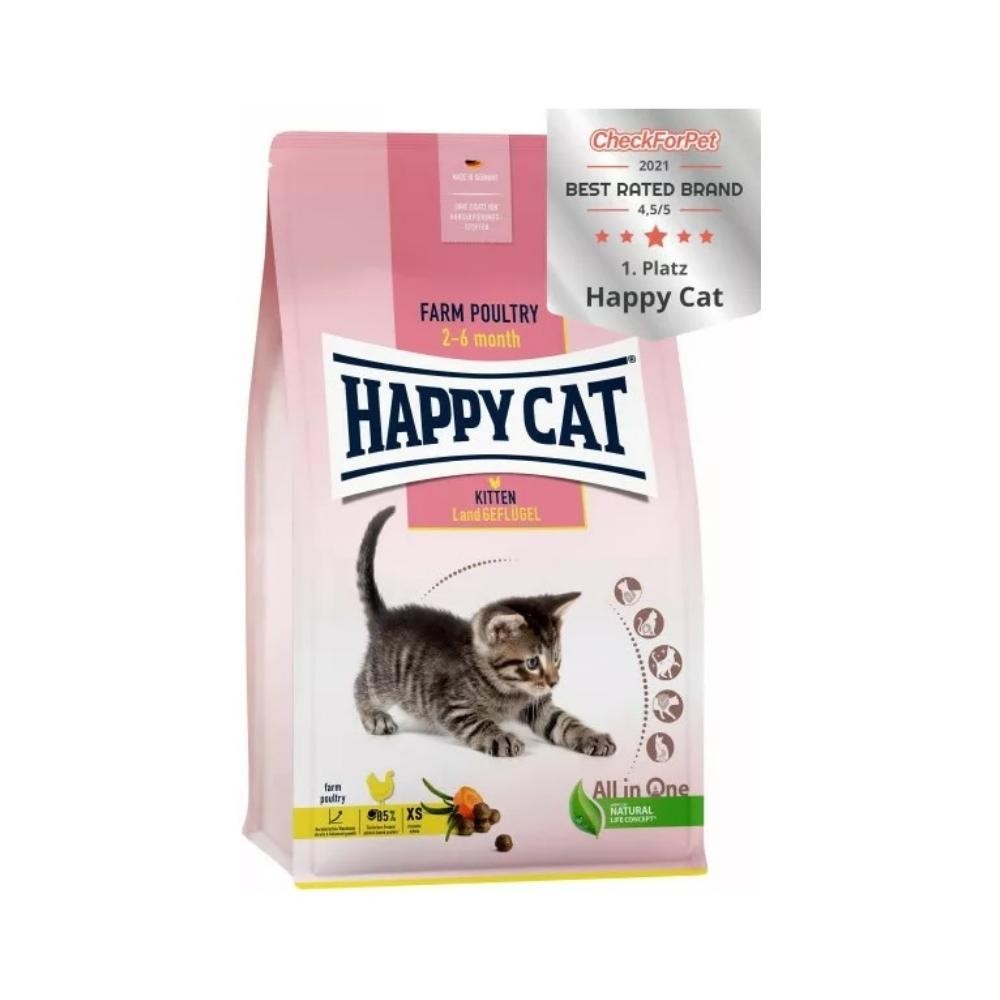 Happy Cat Kitten Tavuklu Yavru Kedi Maması 4 Kg