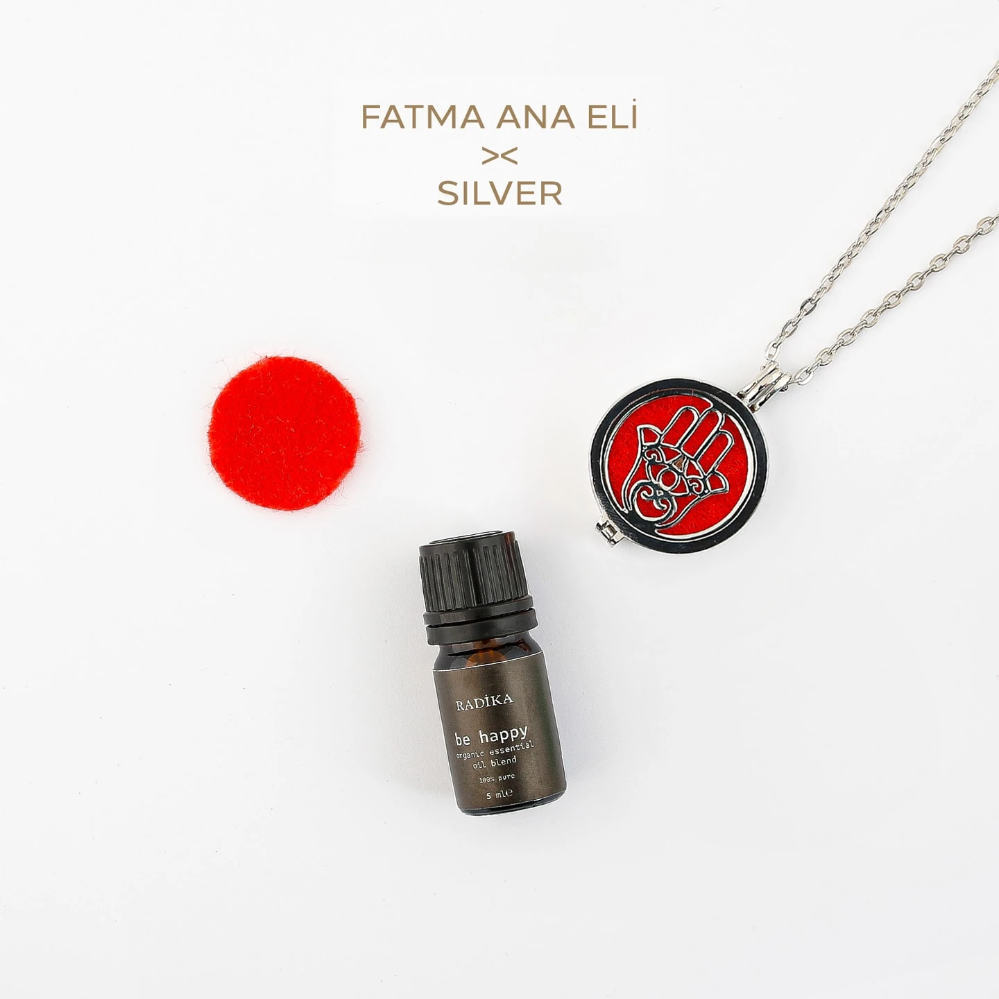 Aromaterapi Kolyesi | Fatma Ana Eli Kolye | Uçucu Yağ Damlatmak için