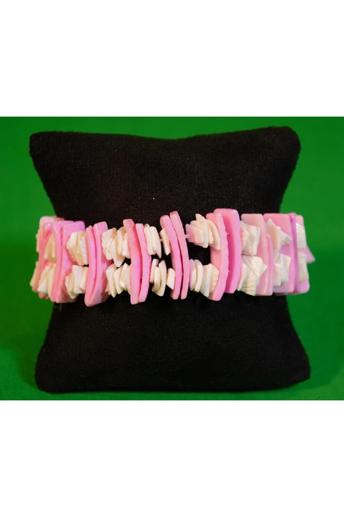 Pembe-Beyaz Sedef Bileklik