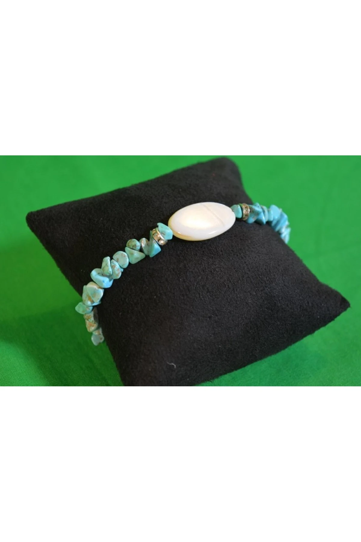 Sedef Uçlu Mavi Bileklik Küçük
