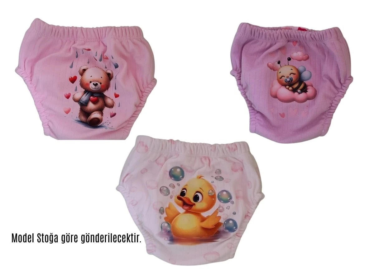 Alıştırma Külodu Suprem Kumaş 3 Adet Pembe (Model Stok Durumuna Göre Gönderilir)