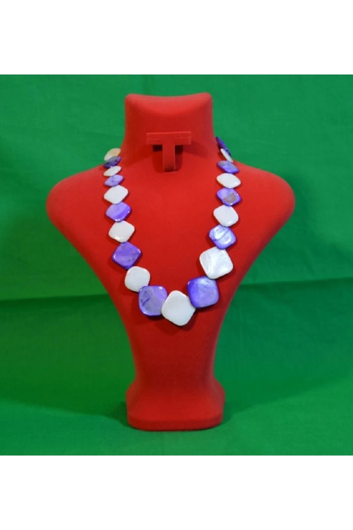 Sedef Kolye Mor Beyaz