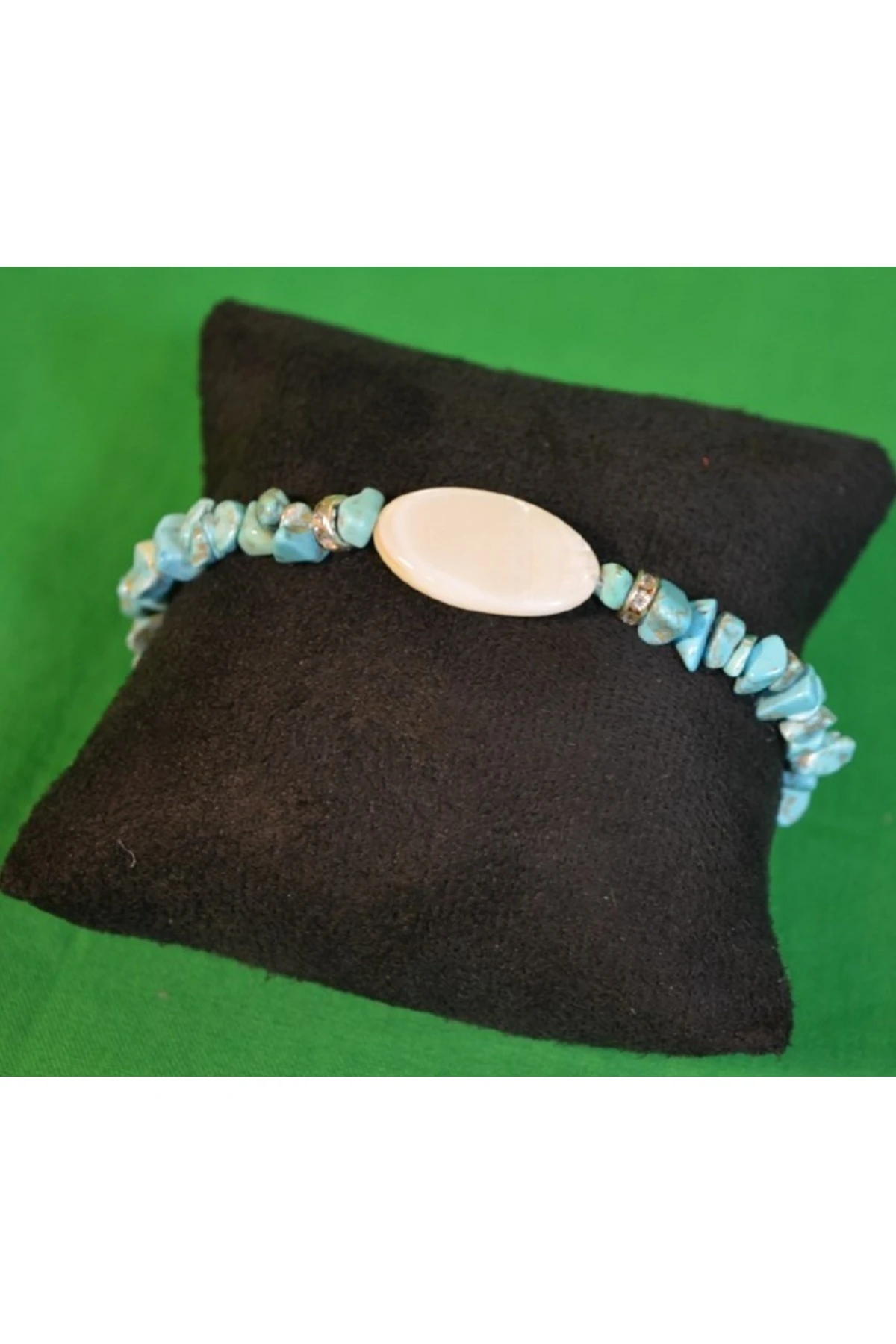 Sedef Uçlu Mavi Bileklik Küçük