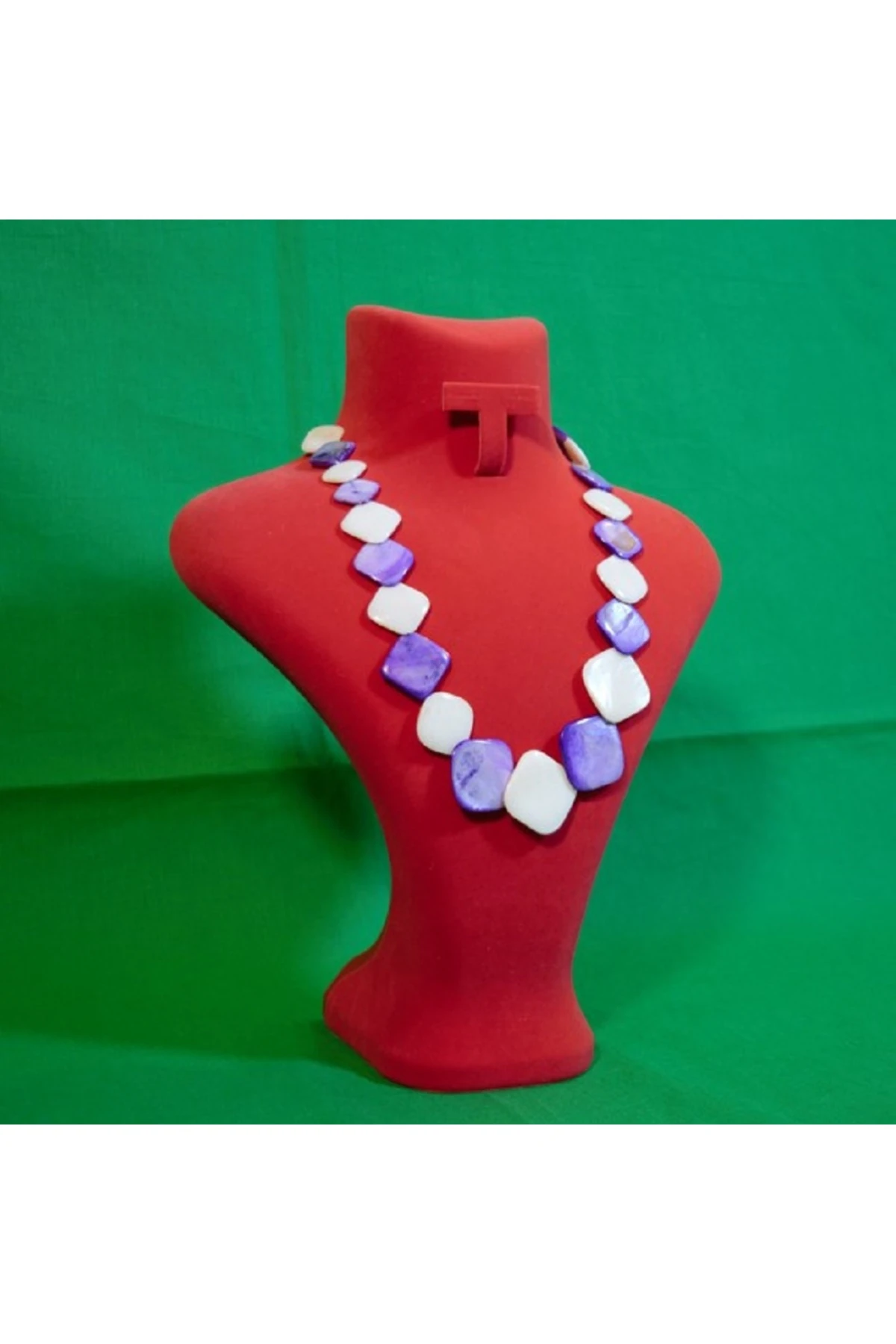 Sedef Kolye Mor Beyaz