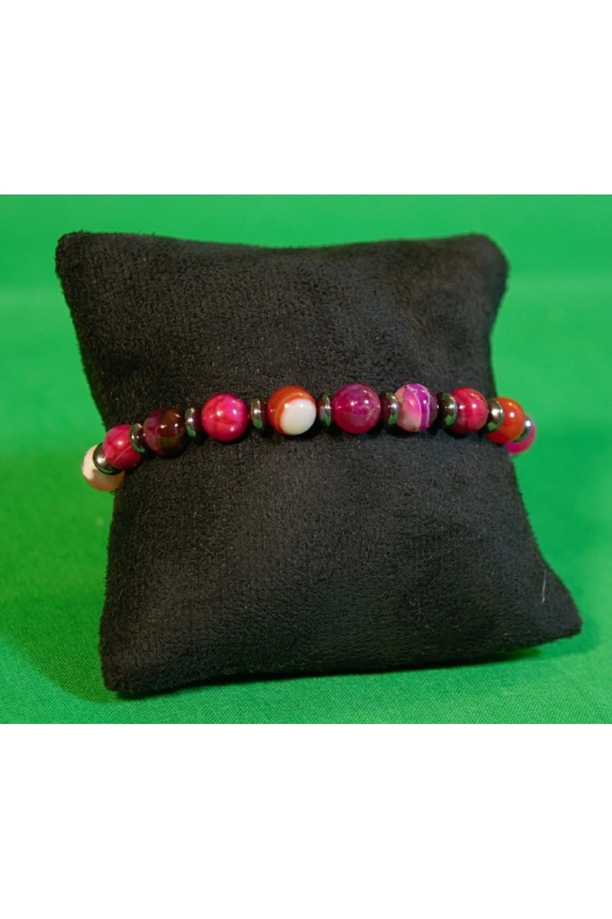 Fuşya Akik Bileklik