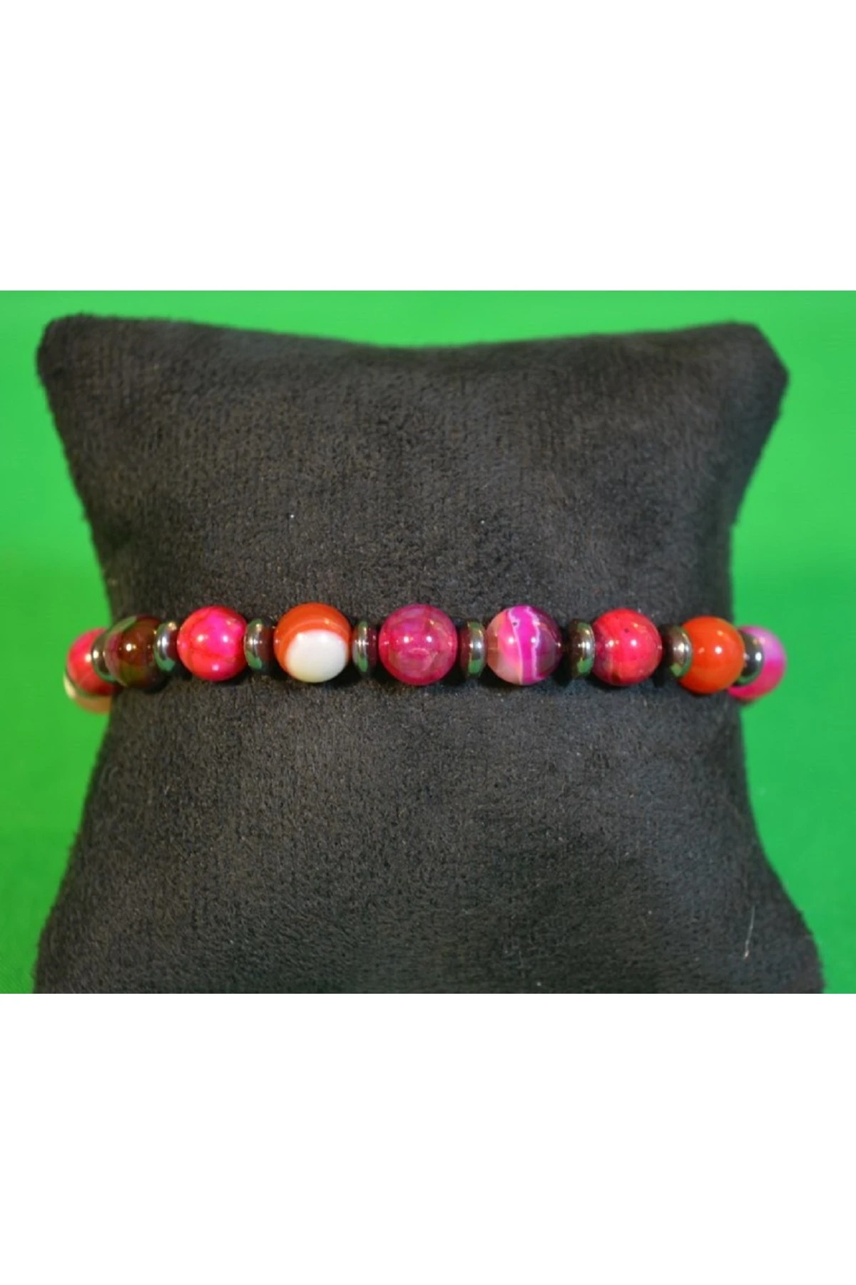 Fuşya Akik Bileklik