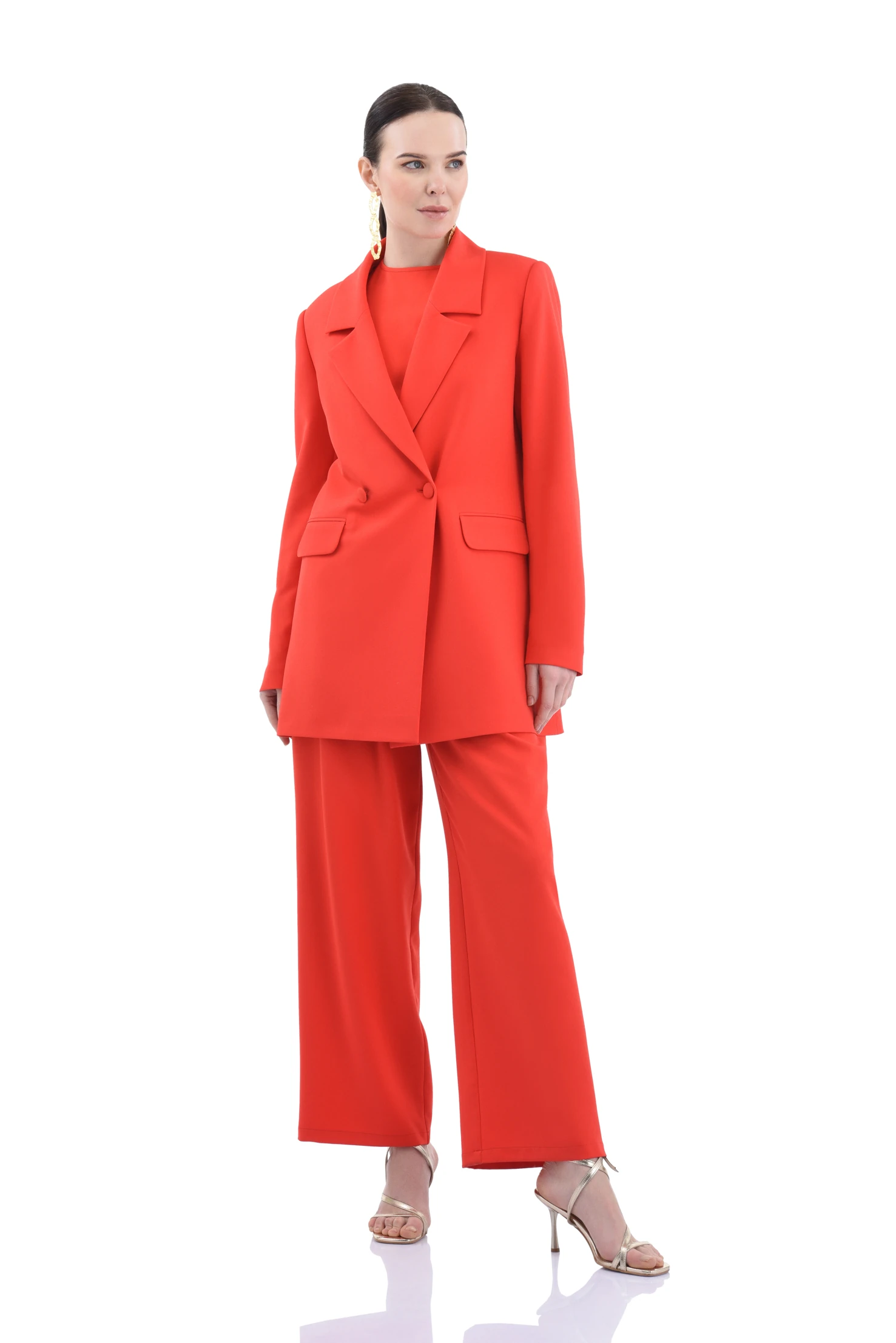 Blazer Kadın Ceket - KIRMIZI