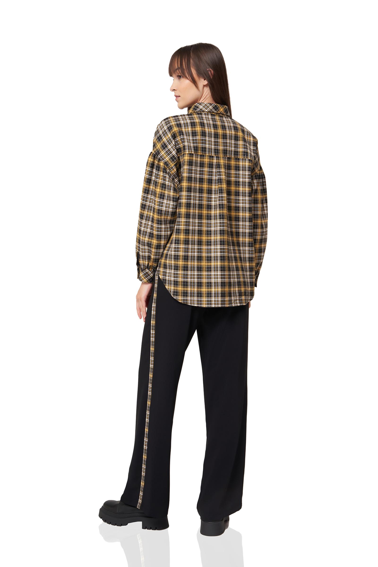 Cep Detaylı Ekose Gömlek